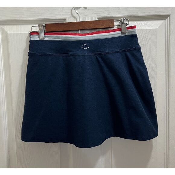 Beyond Yoga Spacedye Sea You There Wrap Skort Size Small Blue Athletic - Picture 5 of 10